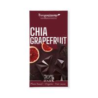 Dark chocolate chia-grapefruit organic 60 g   BENJAMÍSSIMO
