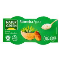 Almond dessert with agave syrup organic 2x125 g   NATURGREEN 