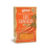 Life Crackers carrot organic raw 80 g   LIFEFOOD