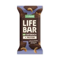 Bar Lifebar Oat Snack protein chocolate organic 40 g   LIFEFOOD