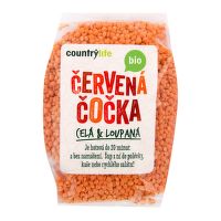 Red lentils peeled organic 500 g   COUNTRY LIFE 