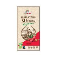 Dark chocolate with chili organic 100 g   SOLÉ