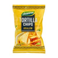 Salted tortilla chips organic 125 g   DENNREE