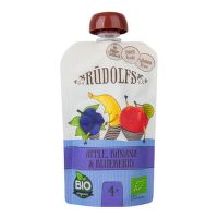 Organic baby food apple, banana, blueberry 110 g   RUDOLFS