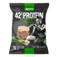 Protein chips with cream and onion flavor 50 g   JOXTY CHIPS