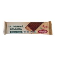 Wholemeal wafer from coconut in chocolate organic 40g   ZEMANKA