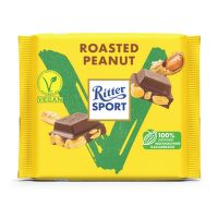 Vegan chocolate with roasted peanuts 100 g   RITTER SPORT
