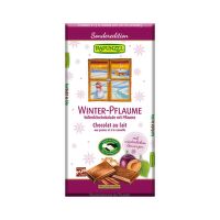 Winter milk chocolate with plums organic 80 g   RAPUNZEL
