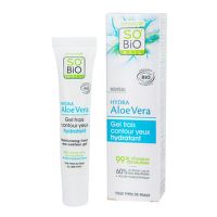 Hydration gel Aloe vera — freshness for the eye area — all skin types 15 ml Organic   SO’BiO étic