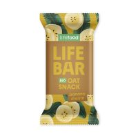 Bar Lifebar Oat snack banana organic 40 g   LIFEFOOD