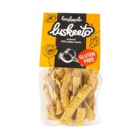Legume crackers with poppy seeds 70 g   LUSKEETO