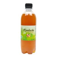 Kombucha ginger with lime flavor organic 500 ml   STEVIKOM