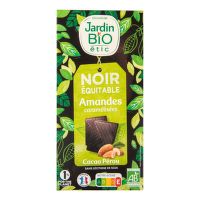 Chocolate with almonds organic 100 g   JARDIN BIO