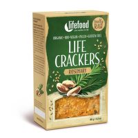 Organic Life crackers rosemary raw 90 g   LIFEFOOD