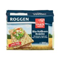 Knäckerbrot whole grain rye bread organic 200 g   LINEA NATURA