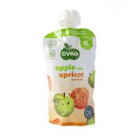 Baby food apple, apricot 120 g   OVKO