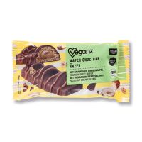 Organic wafer with hazelnut filling coated in chocolate 30 g   VEGANZ
