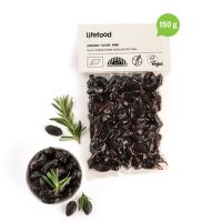 Botija black olives dried with herbs organic RAW 150 g   LIFEFOOD