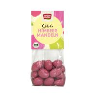 Almonds in milk and white chocolate with raspberries organic 100 g   ROSENGARTEN