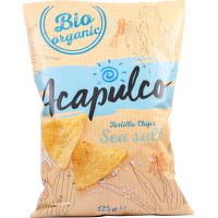 Tortilla chips sea salt organic 125 g   ACAPULCO