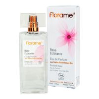 Natural perfume water ROSE ECLATANTE — Shining Rose 50 ml Organic  FLORAME