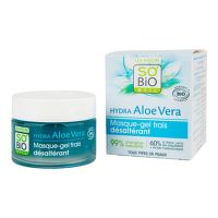 Mask gel Aloe vera — hydration and freshness — all skin types 50 ml Organic   SO’BiO étic