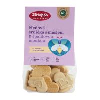 Honey hearts with butter organic 100 g   ZEMANKA