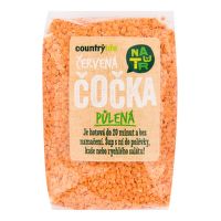 Red split lentils peeled 500 g   COUNTRY LIFE
