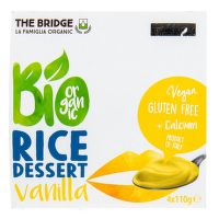 Dessert rice vanilla organic 4x110 g   THE BRIDGE