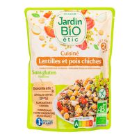 Lentil-chickpeas ready meal gluten-free organic 250 g   JARDIN BIO