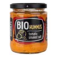 Hummus - chick peas spread with tomato and smoked salt organic 230 g   RUDOLFS