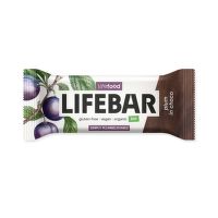 Lifebar plum bar in chocolate organic 40 g   LIFEFOOD