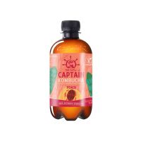 Captain kombucha peach organic 400 ml   THE GUTSY