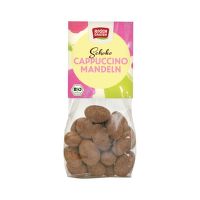 Almonds in white and milk chocolate cappuccino organic 100 g   ROSENGARTEN